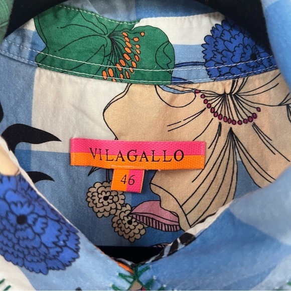 Vilagallo Eveline Midi Shirt Dress in Kew Gardens - Picture 9 of 13